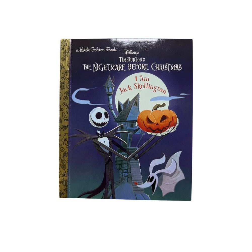 Disney Nightmare Before Christmas I Am Jack Skellington Little Golden Book New
